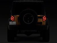 Raxiom 07-18 Jeep Wrangler JK Axial Series Trident LED Tail Lights- Black Housing (Smoked Lens)