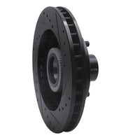 R1 Concepts R1 1992-2002 Chevrolet C1500 Suburban Front Left Drilled & Slotted Black Brake Rotor