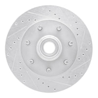 R1 Concepts R1 97-04 Ford F-150 RWD Front Right Drilled & Slotted Silver Brake Rotor