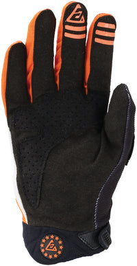 Answer Peak Flo Gloves Black/Hyper Orange/White Youth - XL