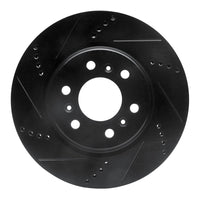 R1 Concepts R1 06-09 Buick Terraza Front Left Drilled & Slotted Black Brake Rotor