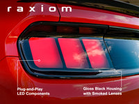 Raxiom 15-22 Ford Mustang Profile LED Tail Lights - Gloss Black Housing (Smoked Lens)
