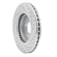 R1 Concepts R1 01-07 Buick Rendezvous Front Left Drilled & Slotted Silver Brake Rotor