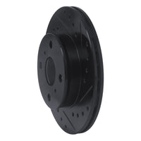 R1 Concepts R1 88-92 Geo Prizm Front Right Drilled & Slotted Black Brake Rotor