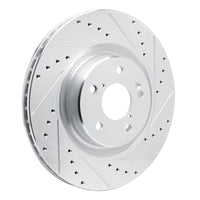R1 Concepts R1 2022-2026 Acura MDX Front Right Drilled & Slotted Silver Brake Rotor