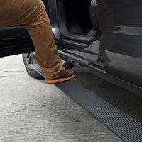 Go Rhino RealTruck 19-24 Ram 1500 Crew Cab 4dr VoltStep Electric Running Board Kit (No Drill) - Tex. Blk