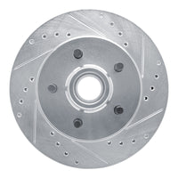 R1 Concepts R1 1992-2002 Chevrolet Express 1500 Front Right Drilled & Slotted Silver Brake Rotor