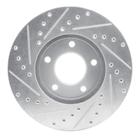 R1 Concepts R1 91-96 Chrysler Town & Country Front Right Drilled & Slotted Silver Brake Rotor