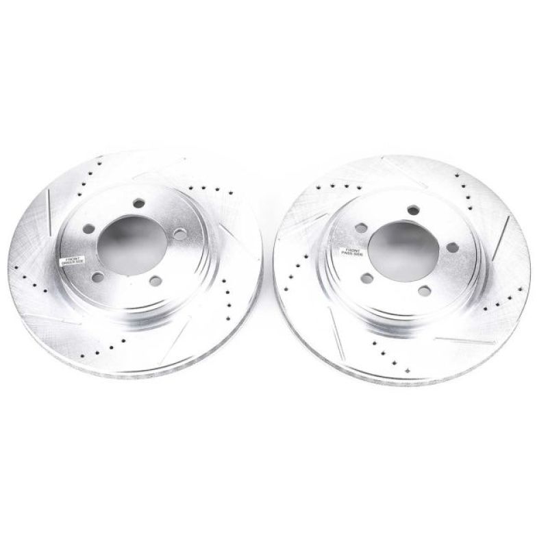 PowerStop Power Stop 06-10 Ford Explorer Front Evolution Drilled & Slotted Rotors - Pair