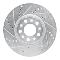 R1 Concepts R1 13-23 Chrysler 200 Front Left Drilled & Slotted Silver Brake Rotor