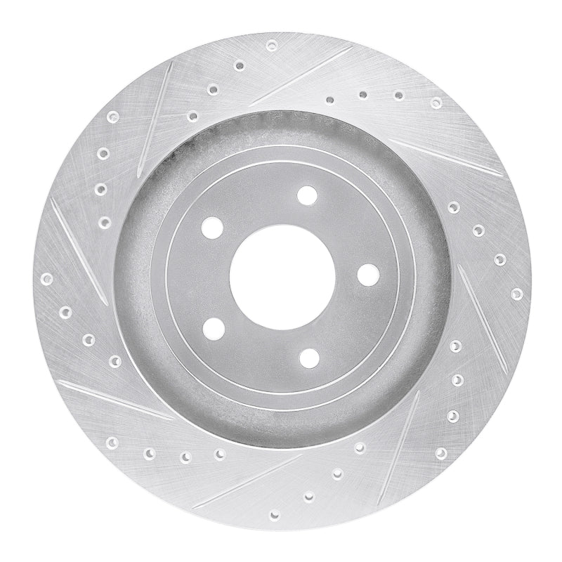 R1 Concepts R1 08-14 Chrysler 200 Front Left Drilled & Slotted Silver Brake Rotor