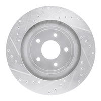 R1 Concepts R1 08-14 Chrysler 200 Front Left Drilled & Slotted Silver Brake Rotor