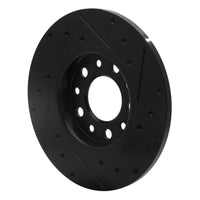 R1 Concepts R1 2014-2022 Chrysler 200 Rear Left Drilled & Slotted Black Brake Rotor