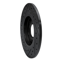 R1 Concepts R1 05-05 Buick Terraza Rear Right Drilled & Slotted Black Brake Rotor