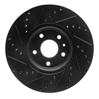 R1 Concepts R1 13-20 Ford Fusion Front Right Drilled & Slotted Black Brake Rotor