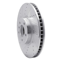 R1 Concepts R1 10-18 BMW 650I Convertible Right Front Drilled & Slotted Silver Brake Rotor