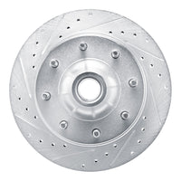 R1 Concepts R1 80-85 Ford F-250 2WD (Excl Super Duty) Front Left Drilled & Slotted Silver Brake Rotor