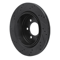 R1 Concepts R1 12-20 Ford F-150 4WD Rear Right Drilled & Slotted Black Brake Rotor