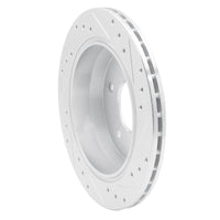 R1 Concepts R1 94-96 Chevrolet Caprice Rear Left Drilled & Slotted Silver Brake Rotor