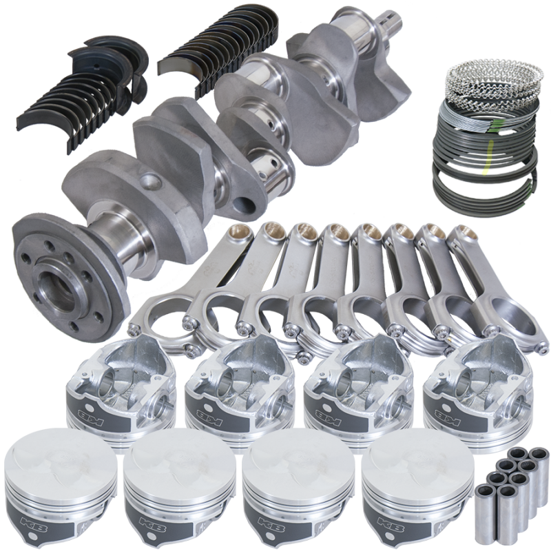 Eagle Chevy 350 3.480in Crank 6.000in H-Beam -3.7cc Flat Top 4.060in Pistons Rotating Assembly