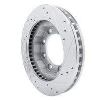 R1 Concepts R1 77-93 Chevrolet K30 Front Left Drilled & Slotted Silver Brake Rotor