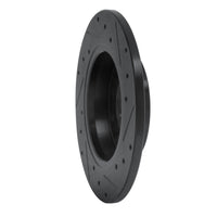 R1 Concepts R1 00-08 Audi A4 (USA/Canada) Rear Left Drilled & Slotted Black Brake Rotor