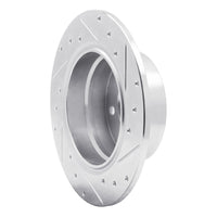 R1 Concepts R1 03-06 BMW Z4 Rear Left Drilled & Slotted Silver Brake Rotor