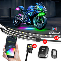XKGLOW XK Glow XKmax RGBW 16pc addressable Motorcycle Underglow Light Kit