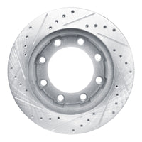 R1 Concepts R1 76-79 Ford F-250 4WD (Excl Super Duty) Front Right Drilled & Slotted Silver Brake Rotor