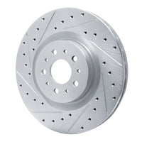 R1 Concepts R1 15-22 Ram Promaster City Front Left Drilled & Slotted Silver Brake Rotor