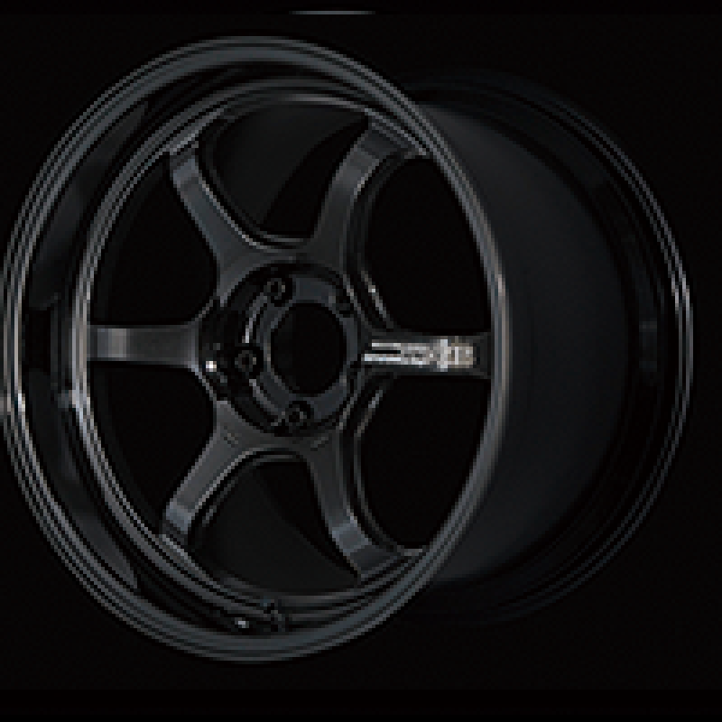 Advan R6 18x8.5 +37 5x114.3 Racing Titanium Black Wheel