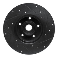 R1 Concepts R1 79-85 Volkswagen Vanagon Front Left Drilled & Slotted Black Brake Rotor