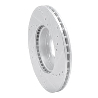 R1 Concepts R1 16-22 Chevrolet SPARK (USA/Canada) Front Left Drilled & Slotted Silver Brake Rotor