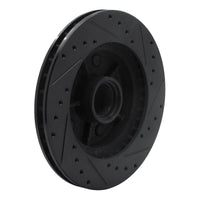 R1 Concepts R1 88-91 Chevrolet C1500 Front Left Drilled & Slotted Black Brake Rotor