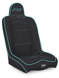 PRP Seats PRP Daily Driver High Back Suspension Seat- Black/Teal Vinyl
