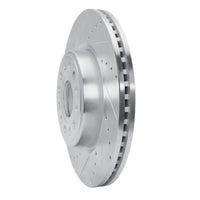 R1 Concepts R1 2019-2025 Ram 1500 Front Left Drilled & Slotted Silver Brake Rotor
