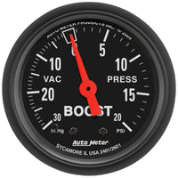 Autometer Z Series 52mm 20 PSI Mechanical Boost Vacuum Gauge