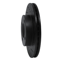 R1 Concepts R1 90-91 Audi 90 Quattro Front Right Drilled & Slotted Black Brake Rotor