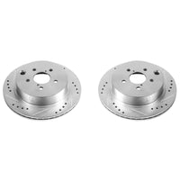 PowerStop Power Stop 14-18 Subaru Forester Rear Evolution Drilled & Slotted Rotors - Pair