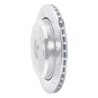 R1 Concepts R1 11-25 Dodge Durango Rear Right Drilled & Slotted Silver Brake Rotor
