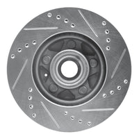 R1 Concepts R1 82-87 Volvo 740 Front Left Drilled & Slotted Silver Brake Rotor