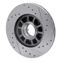 R1 Concepts R1 83-92 Ford BRONCO II Front Left Drilled & Slotted Silver Brake Rotor