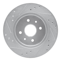 R1 Concepts R1 01-03 Kia SPECTRA Front Right Drilled & Slotted Silver Brake Rotor