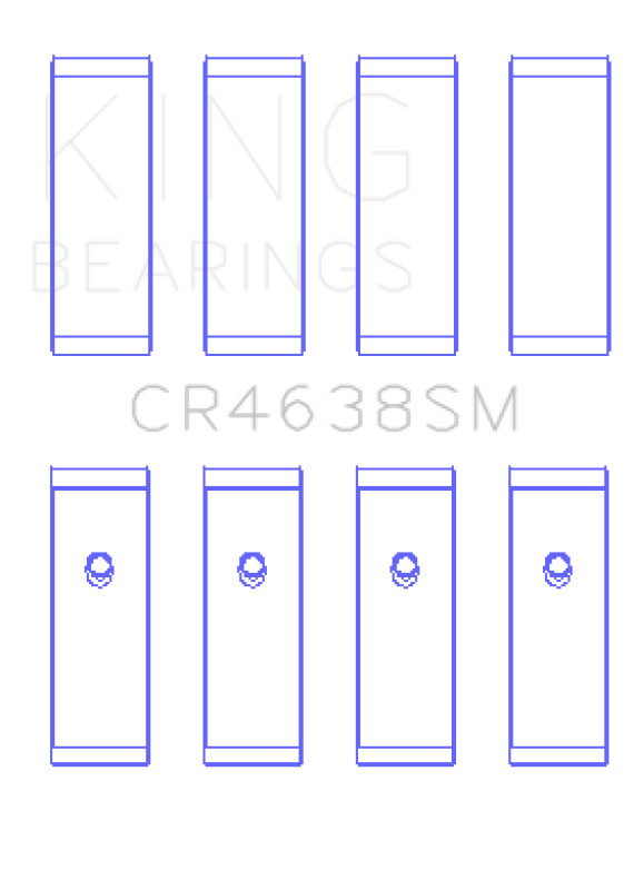 King Engine Bearings Nissan MR18DE / MR20DE (Size 1.0 Oversized) Rod Bearing Set