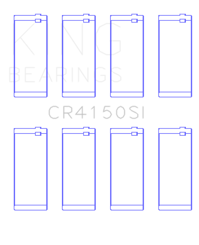 King Engine Bearings Ford ZETec 1.6/1.8/2.0 (Size +1.0mm) Connecting Rod Bearing Set