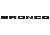 Ford Racing 2021+ Bronco Grille Lettering Overlay Kit - Black