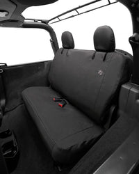 Bestop 18-23 Jeep Wrangler JL 2-Door Rear Seat Covers (Black Diamond)