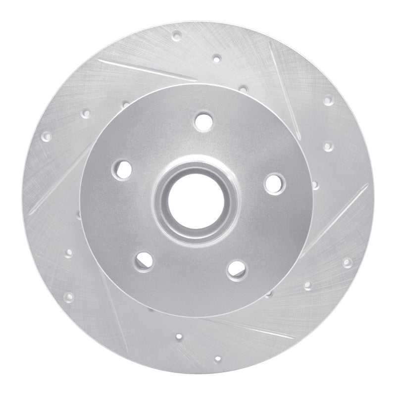 R1 Concepts R1 79-85 Volkswagen Type 2 Front Right Drilled & Slotted Silver Brake Rotor