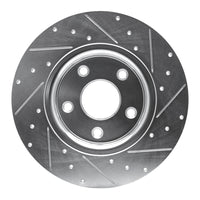 R1 Concepts R1 12-20 Chrysler Town & Country Rear Left Drilled & Slotted Silver Brake Rotor