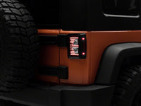 Raxiom 07-18 Jeep Wrangler JK Axial Series Vision LED Tail Lights- Black Housing (Clear Lens)